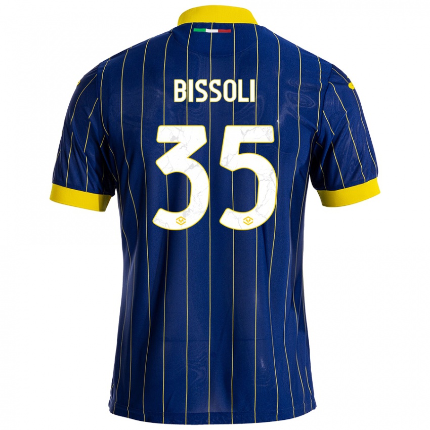 Criança Camisola Noemí Bissoli #35 Azul Amarelo Principal 2024/25 Camisa