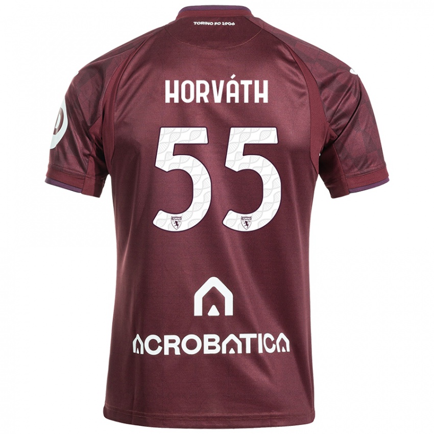 Criança Camisola Krisztofer Horváth #55 Branco Castanho Principal 2024/25 Camisa