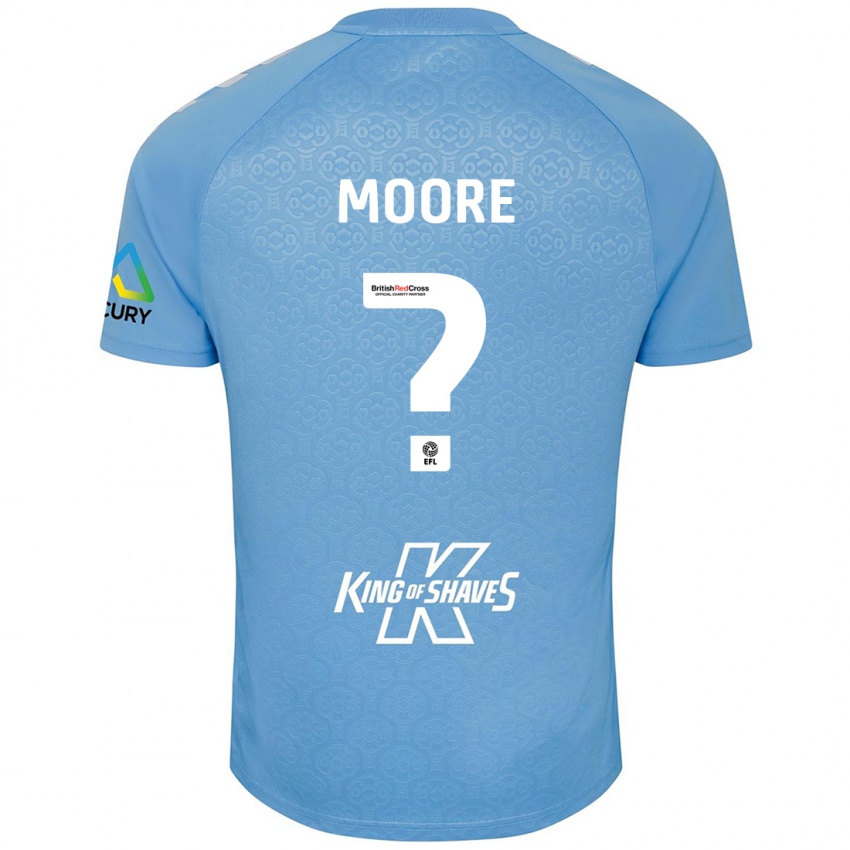 Criança Camisola Isaac Moore #0 Azul Branco Principal 2024/25 Camisa