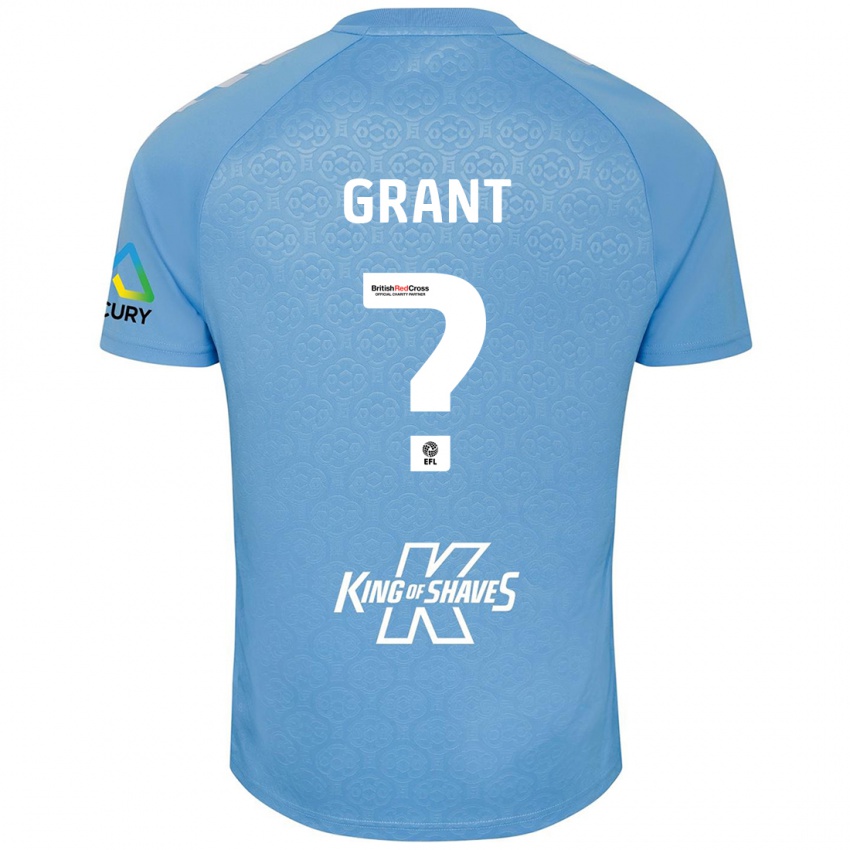 Criança Camisola Rio Grant #0 Azul Branco Principal 2024/25 Camisa