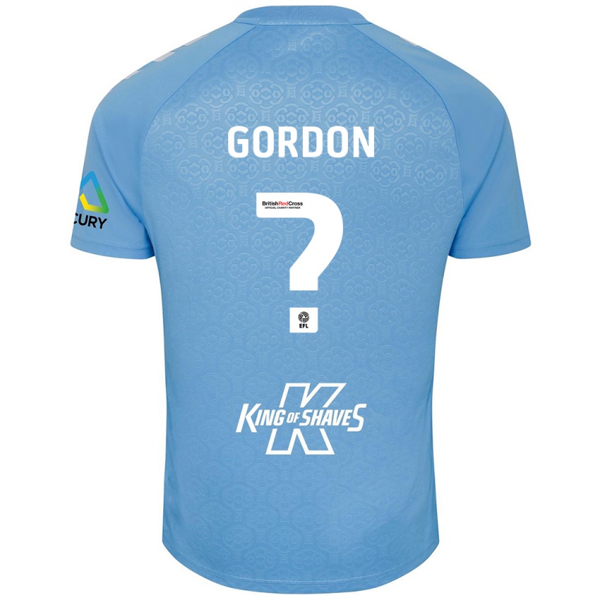 Criança Camisola Joshua Gordon #0 Azul Branco Principal 2024/25 Camisa