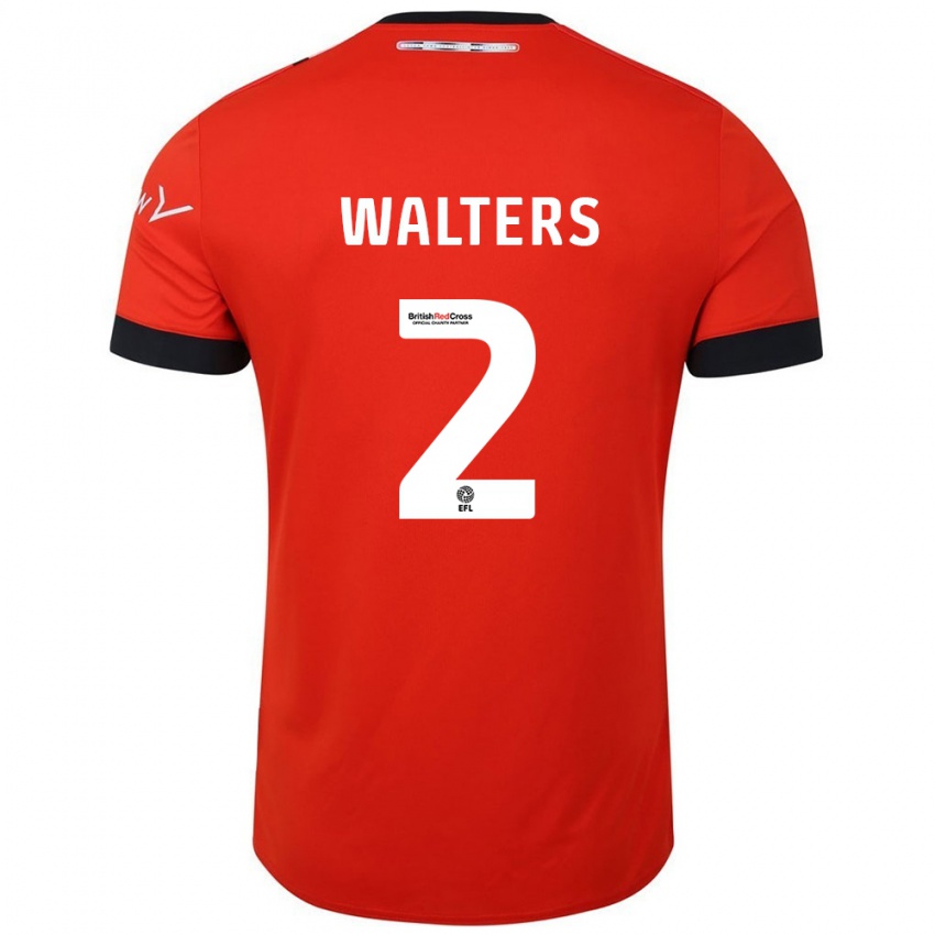 Criança Camisola Reuell Walters #2 Preto Laranja Principal 2024/25 Camisa