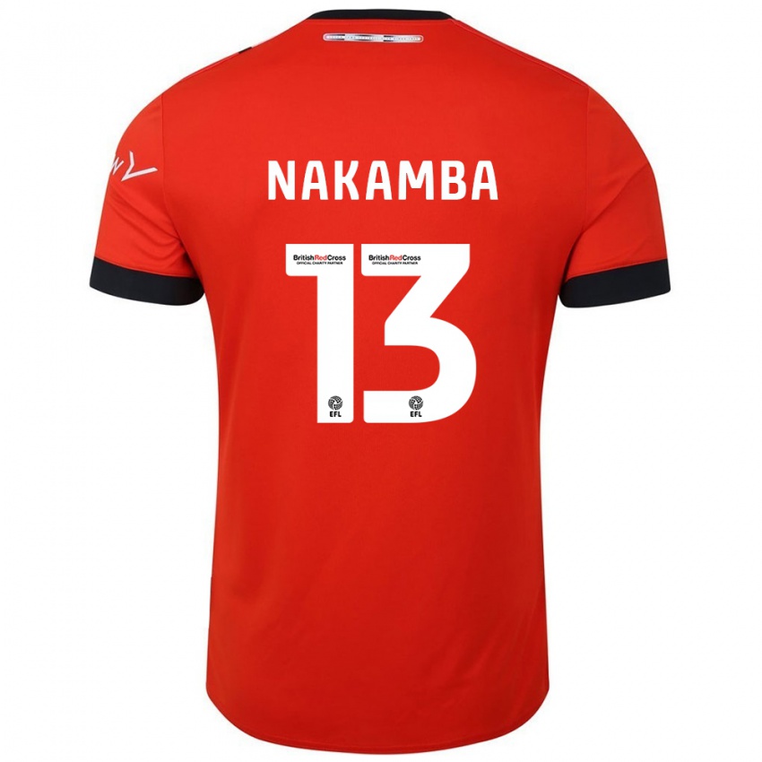 Criança Camisola Marvelous Nakamba #13 Preto Laranja Principal 2024/25 Camisa