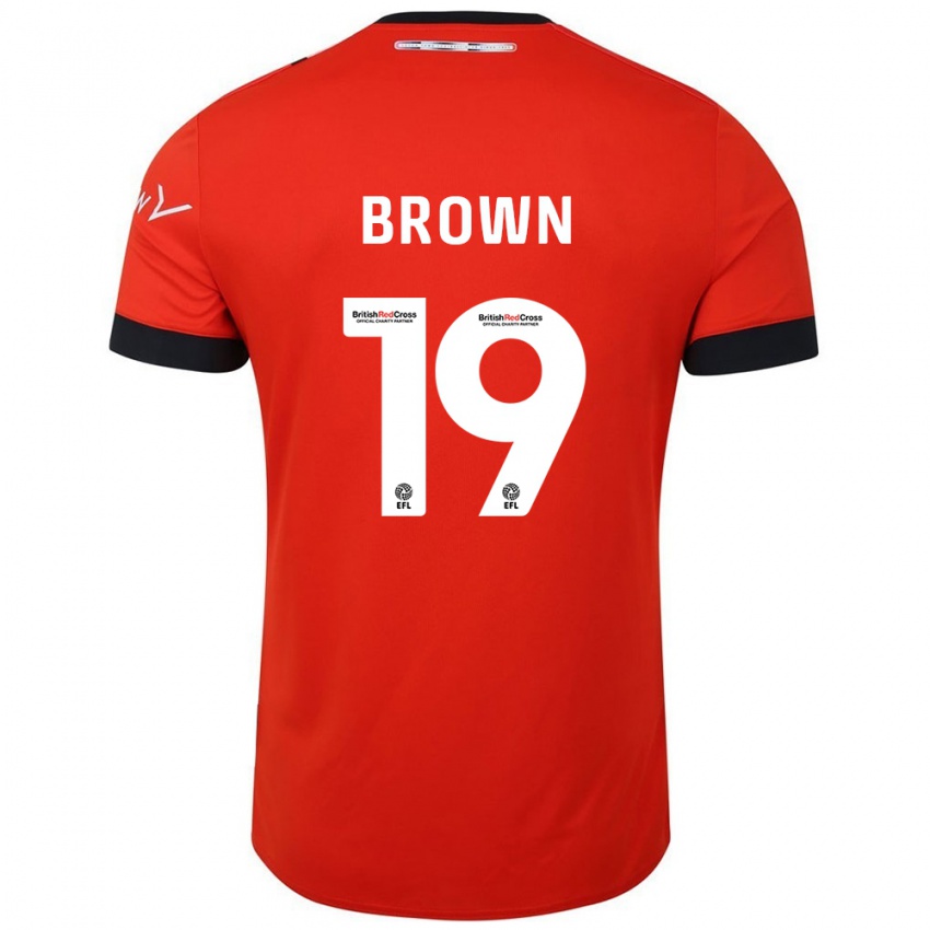 Criança Camisola Jacob Brown #19 Preto Laranja Principal 2024/25 Camisa