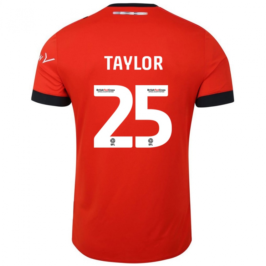 Criança Camisola Joe Taylor #25 Preto Laranja Principal 2024/25 Camisa