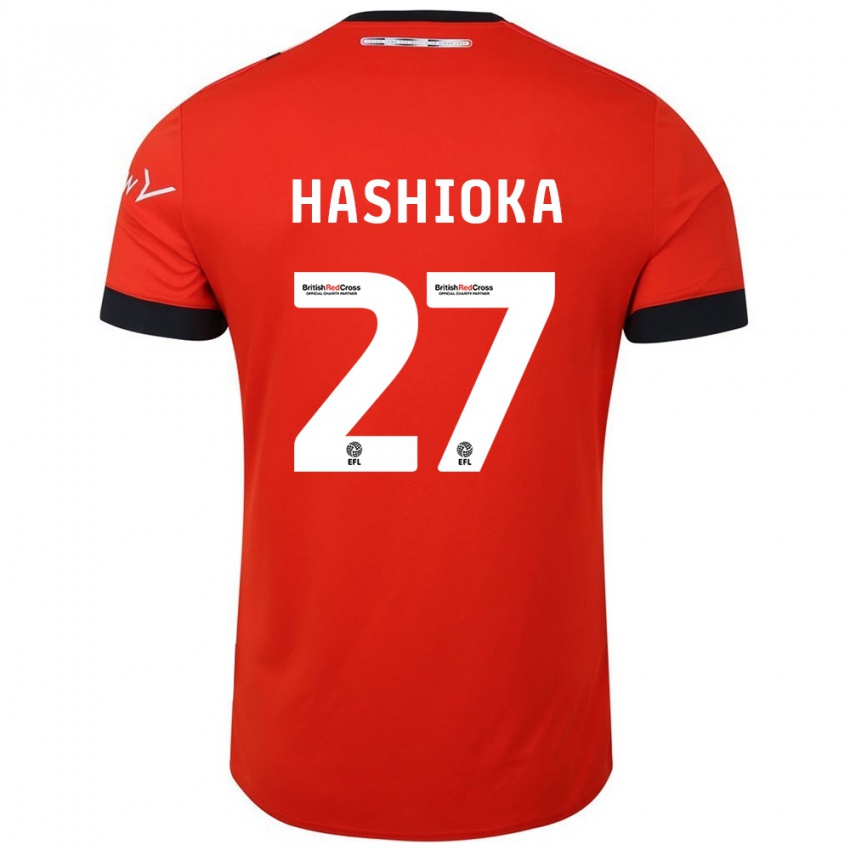 Criança Camisola Daiki Hashioka #27 Preto Laranja Principal 2024/25 Camisa