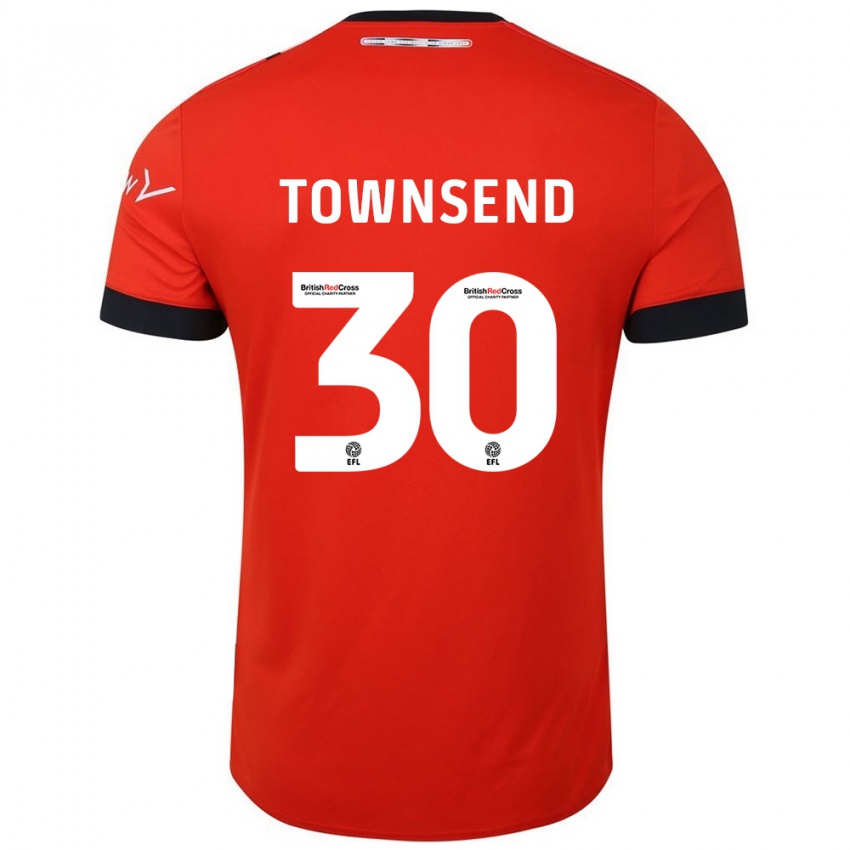 Criança Camisola Andros Townsend #30 Preto Laranja Principal 2024/25 Camisa