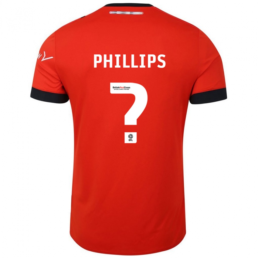 Criança Camisola Josh Phillips #0 Preto Laranja Principal 2024/25 Camisa