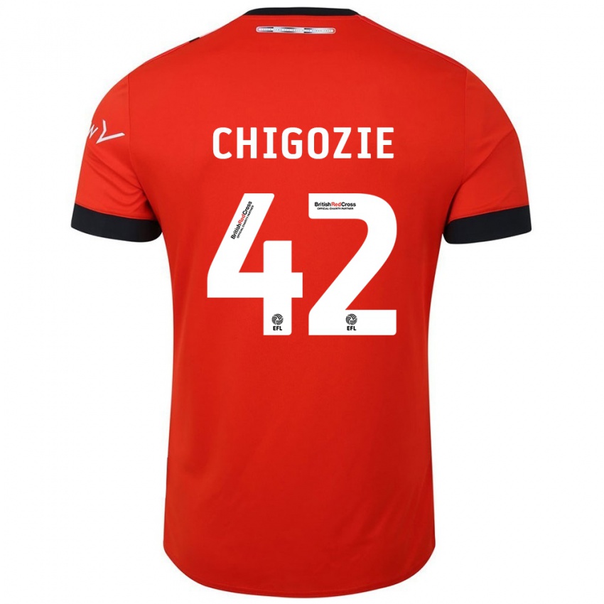 Criança Camisola Christian Chigozie #42 Preto Laranja Principal 2024/25 Camisa