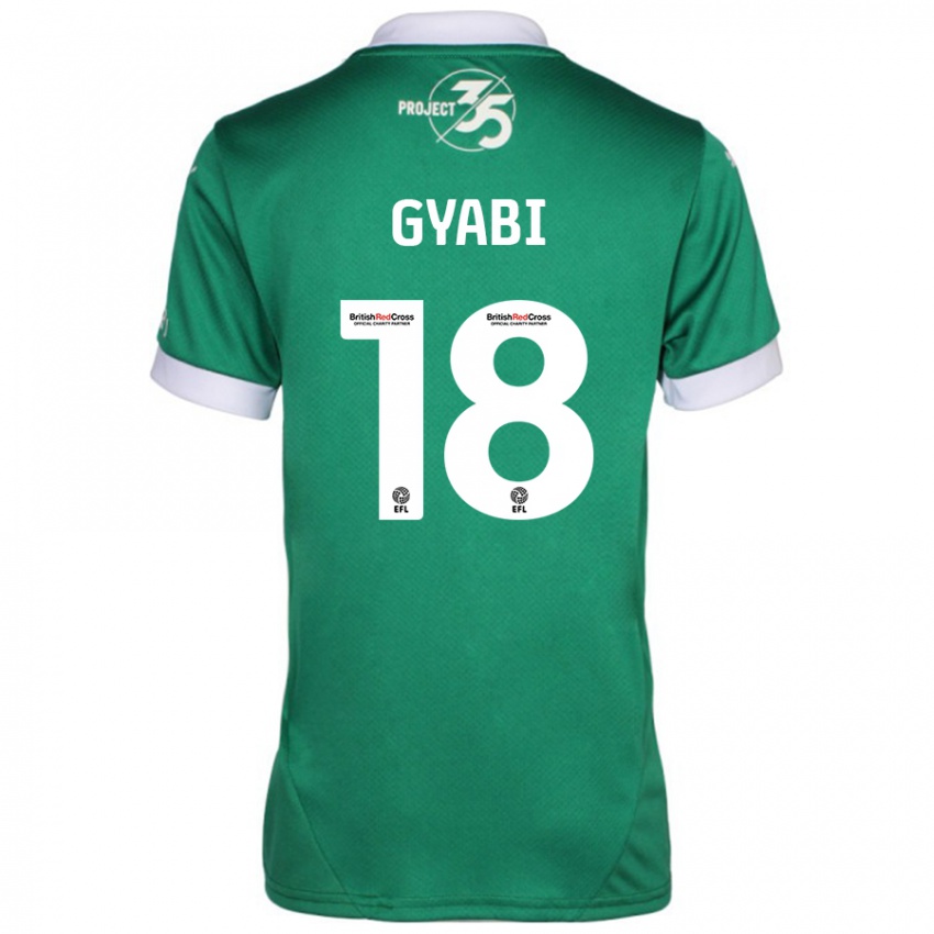 Criança Camisola Darko Gyabi #18 Branco Verde Principal 2024/25 Camisa