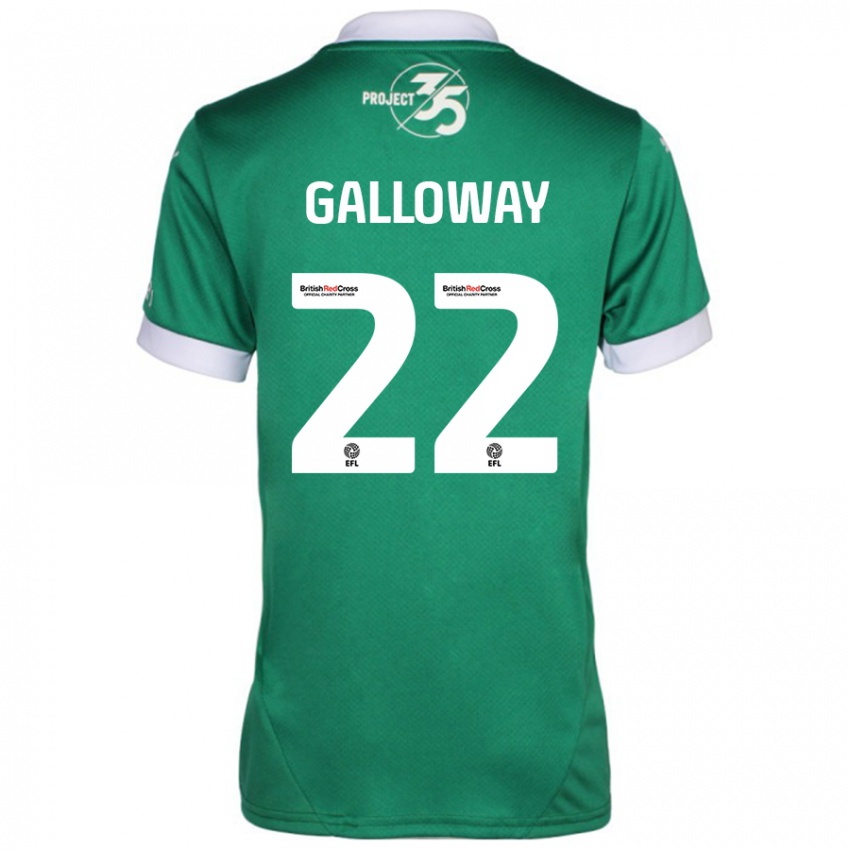 Criança Camisola Brendan Galloway #22 Branco Verde Principal 2024/25 Camisa