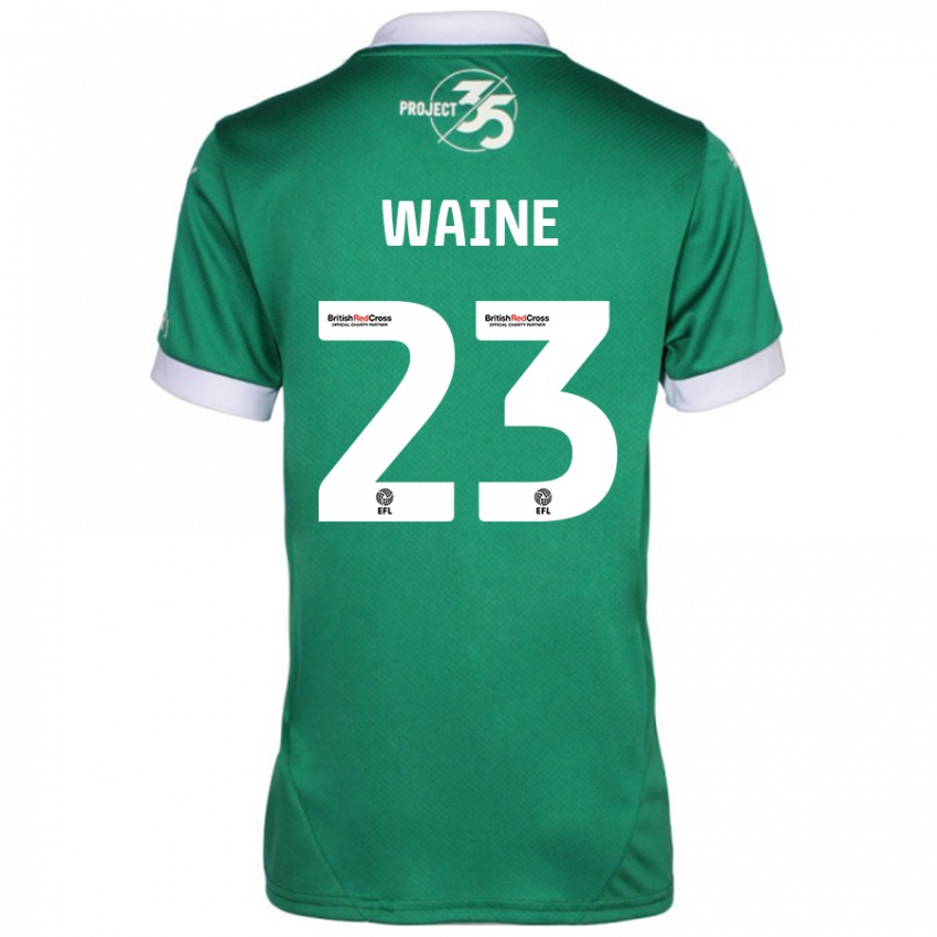 Criança Camisola Ben Waine #23 Branco Verde Principal 2024/25 Camisa