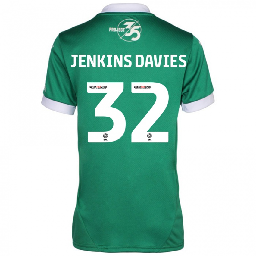 Criança Camisola Will Jenkins-Davies #32 Branco Verde Principal 2024/25 Camisa