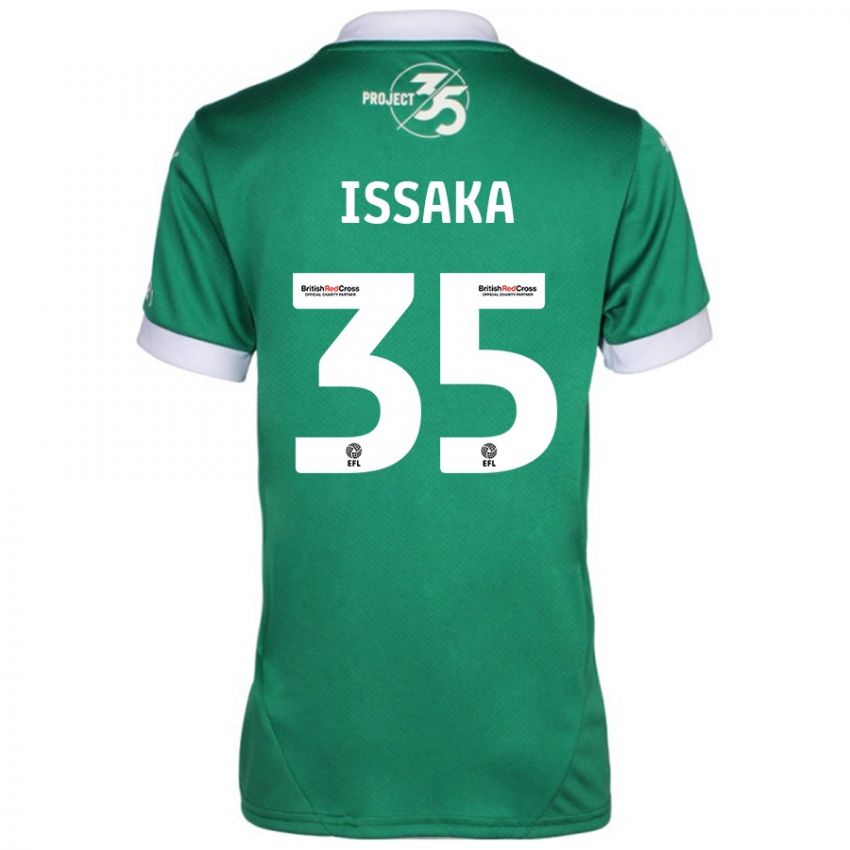 Criança Camisola Freddie Issaka #35 Branco Verde Principal 2024/25 Camisa