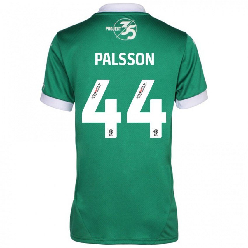 Criança Camisola Victor Pálsson #44 Branco Verde Principal 2024/25 Camisa