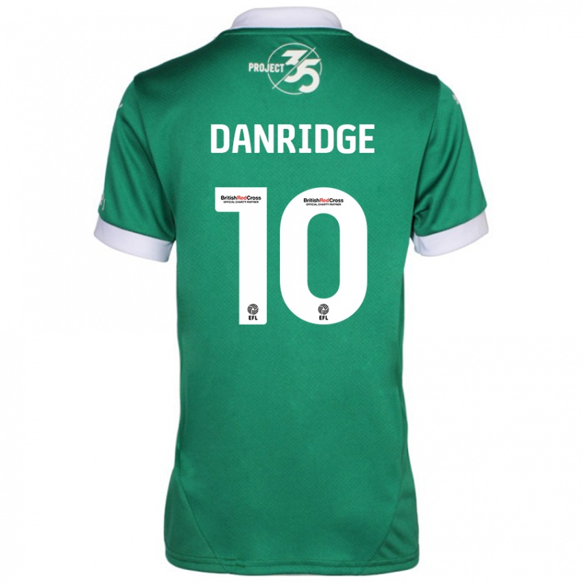 Criança Camisola Rebecca Danridge #10 Branco Verde Principal 2024/25 Camisa