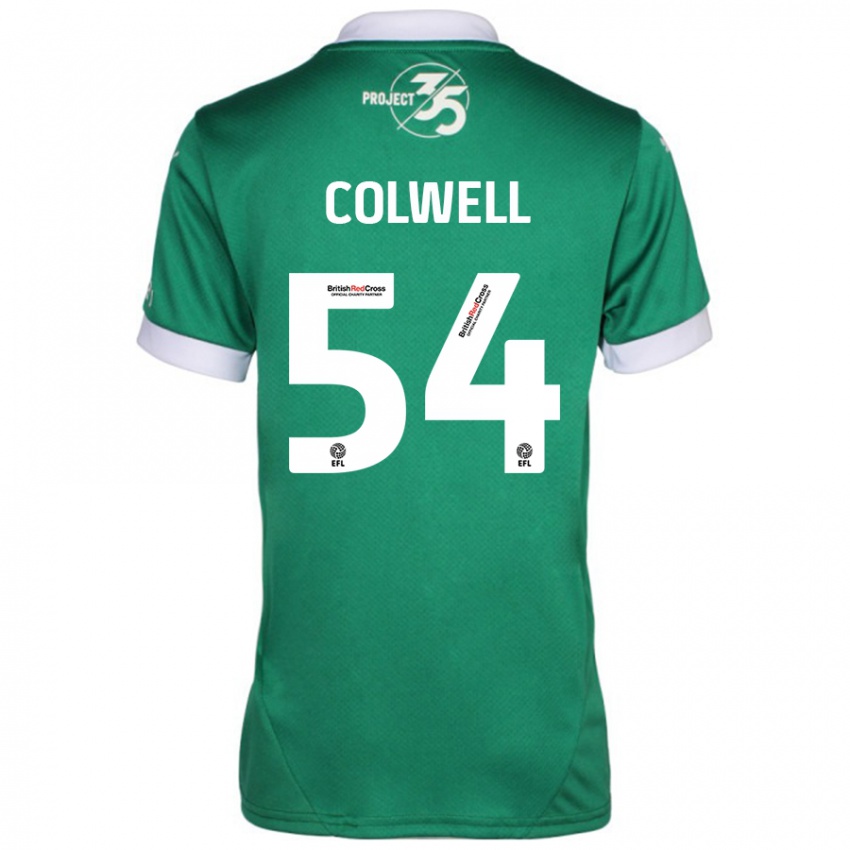 Criança Camisola Lewis Colwell #54 Branco Verde Principal 2024/25 Camisa