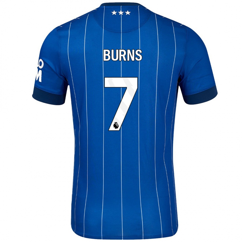 Criança Camisola Wes Burns #7 Azul Marinho Principal 2024/25 Camisa