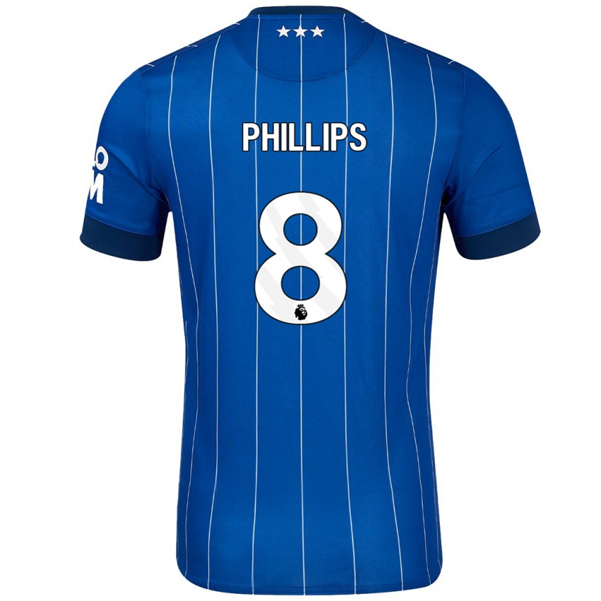 Criança Camisola Kalvin Phillips #8 Azul Marinho Principal 2024/25 Camisa