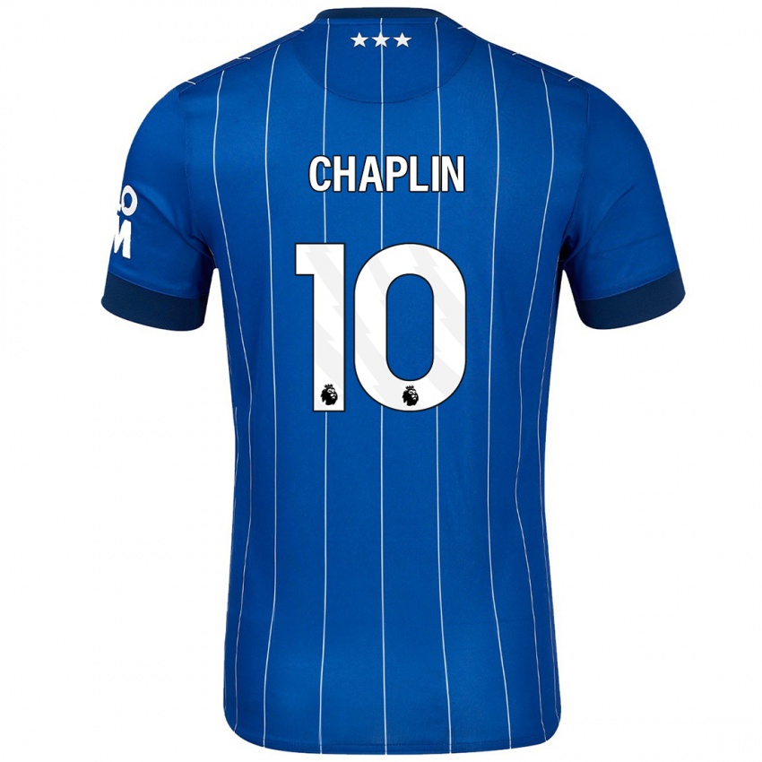 Criança Camisola Conor Chaplin #10 Azul Marinho Principal 2024/25 Camisa