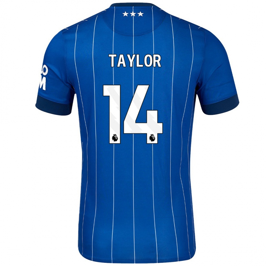 Criança Camisola Jack Taylor #14 Azul Marinho Principal 2024/25 Camisa