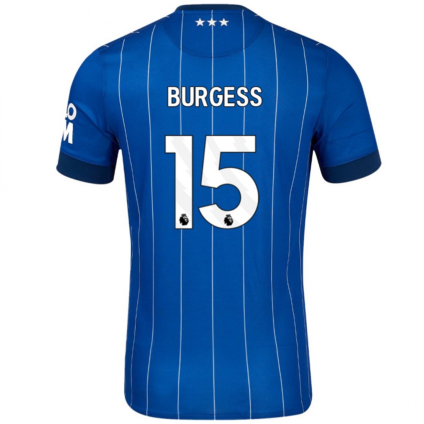 Criança Camisola Cameron Burgess #15 Azul Marinho Principal 2024/25 Camisa