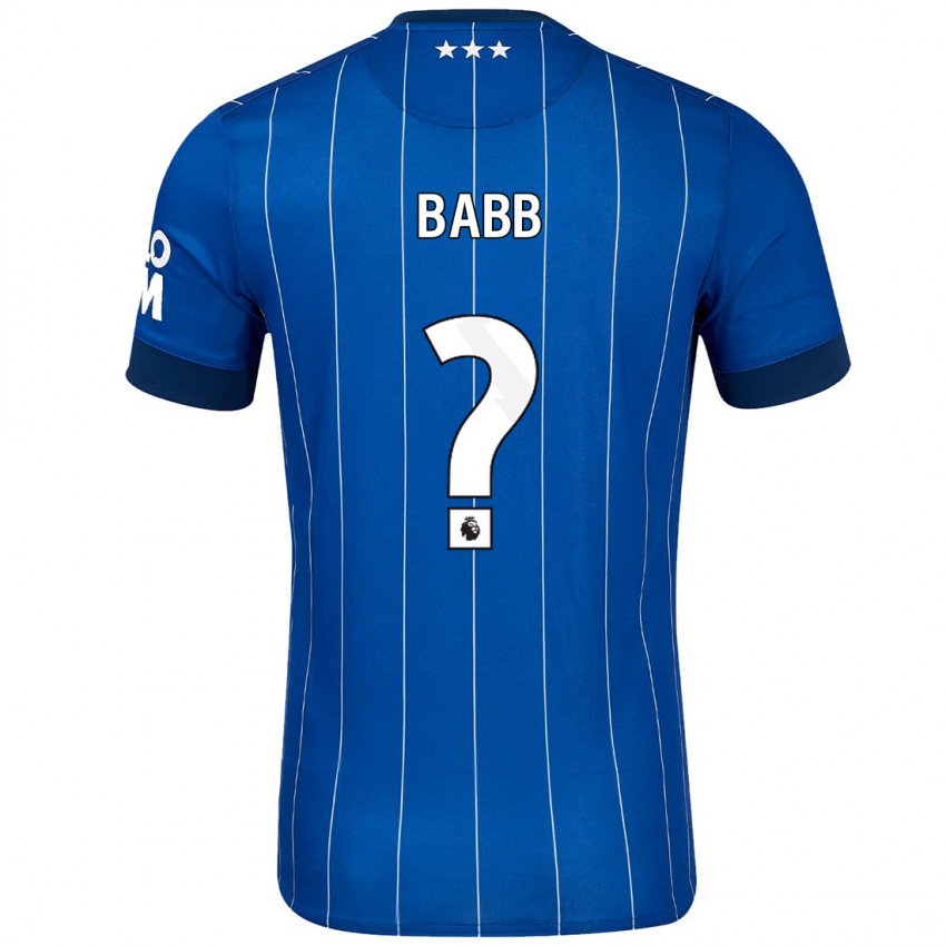 Criança Camisola Daniel Babb #0 Azul Marinho Principal 2024/25 Camisa