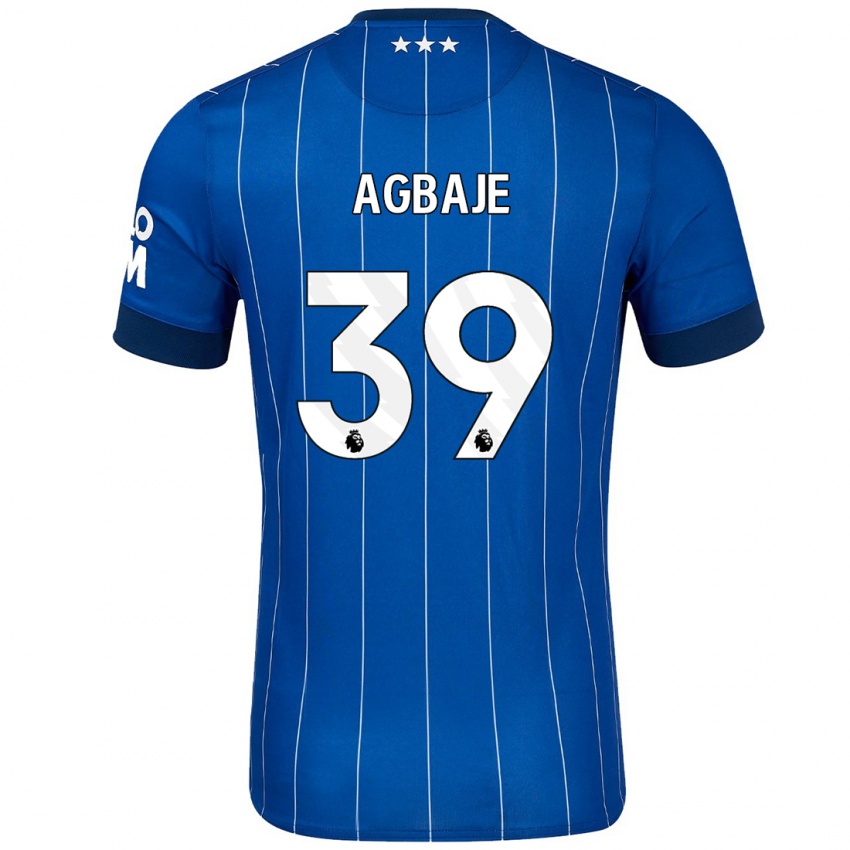 Criança Camisola Edwin Agbaje #39 Azul Marinho Principal 2024/25 Camisa