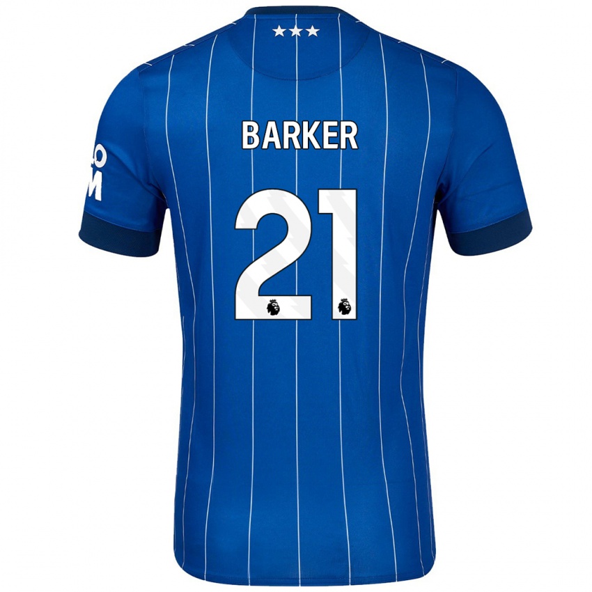 Criança Camisola Maisy Barker #21 Azul Marinho Principal 2024/25 Camisa