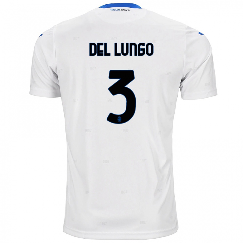 Criança Camisola Tommaso Del Lungo #3 Branco Alternativa 2024/25 Camisa