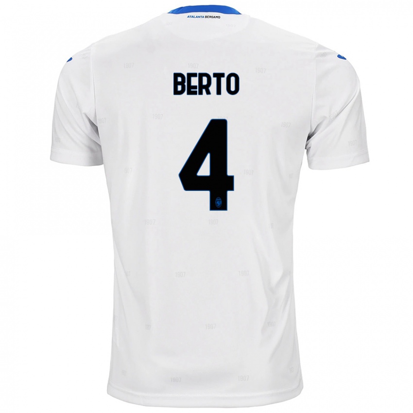 Criança Camisola Gabriele Berto #4 Branco Alternativa 2024/25 Camisa