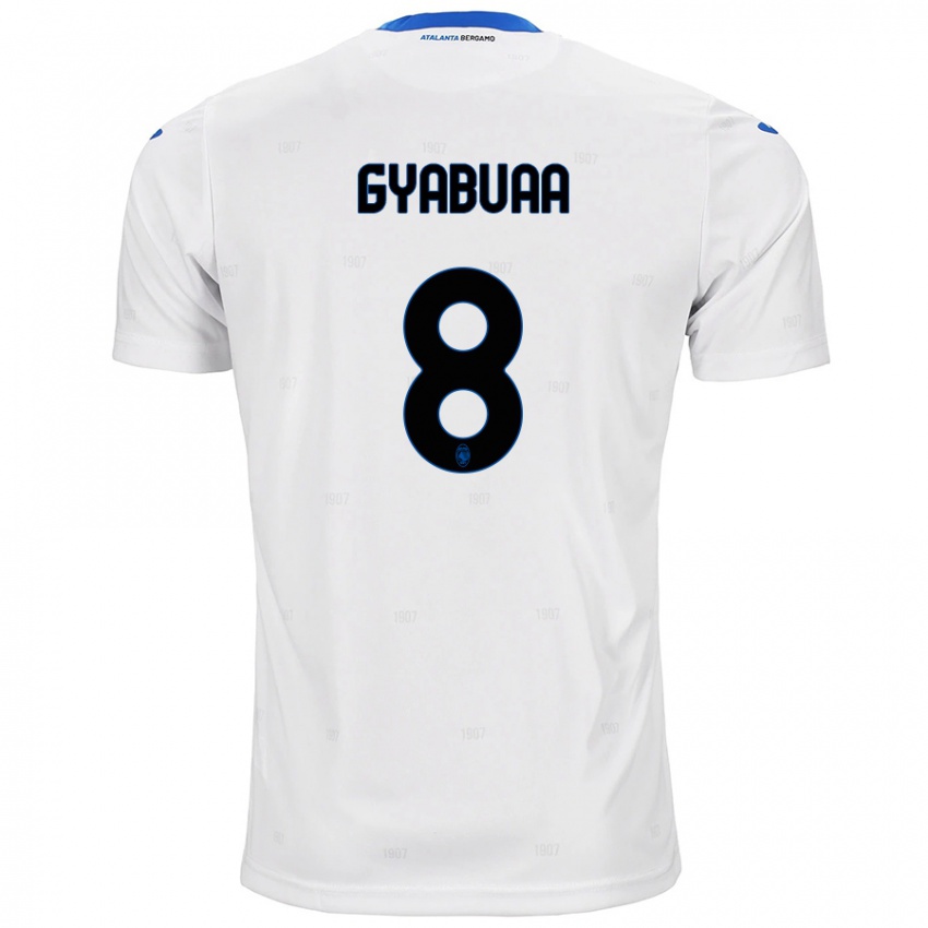 Criança Camisola Emmanuel Gyabuaa #8 Branco Alternativa 2024/25 Camisa