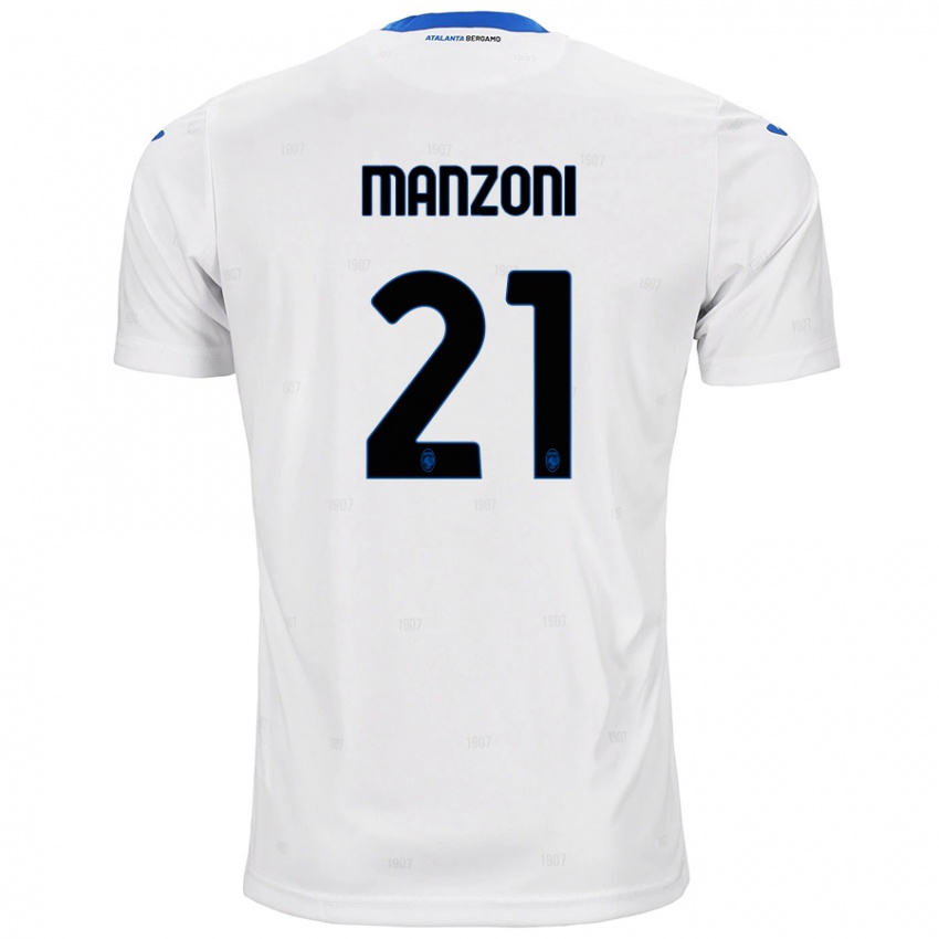 Criança Camisola Alberto Manzoni #21 Branco Alternativa 2024/25 Camisa