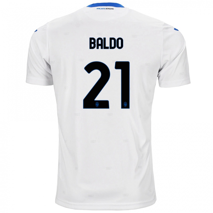 Criança Camisola Nicolò Baldo #21 Branco Alternativa 2024/25 Camisa