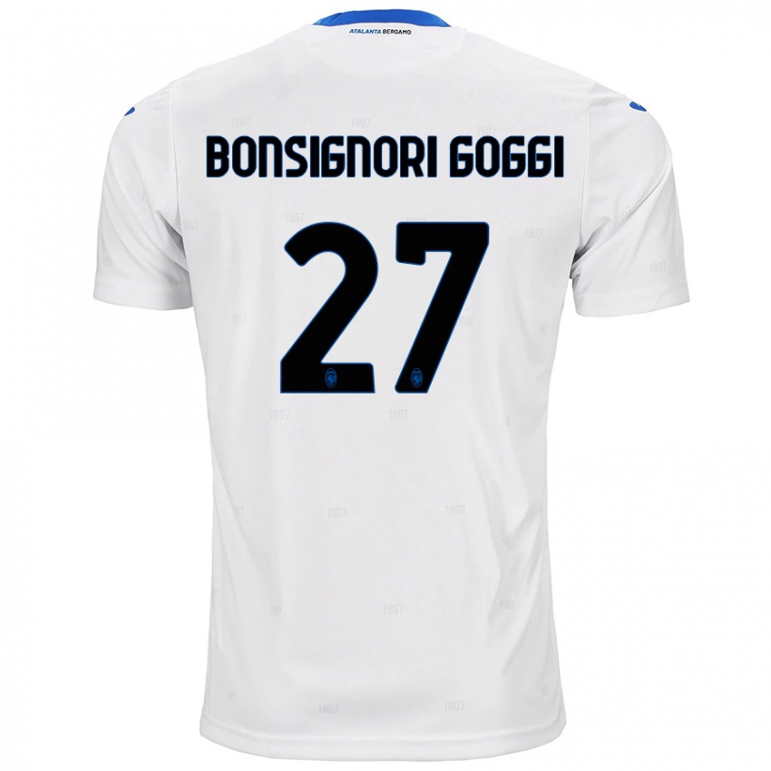 Criança Camisola Lorenzo Bonsignori Goggi #27 Branco Alternativa 2024/25 Camisa