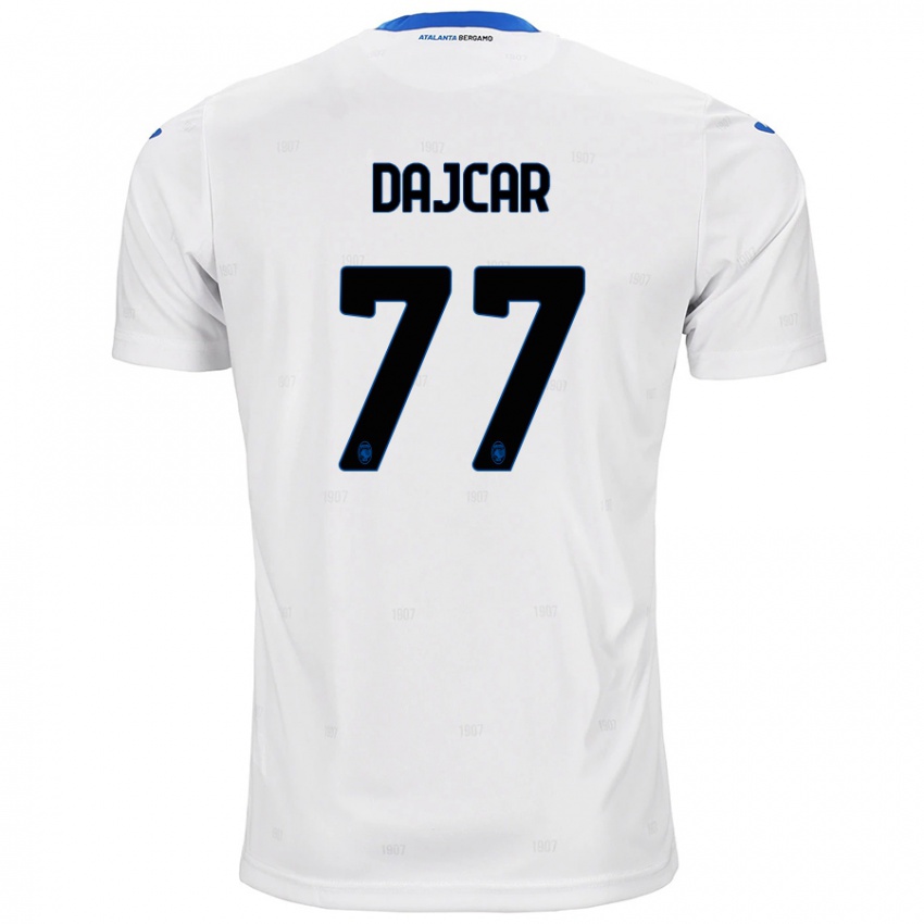 Criança Camisola Matevz Dajcar #77 Branco Alternativa 2024/25 Camisa