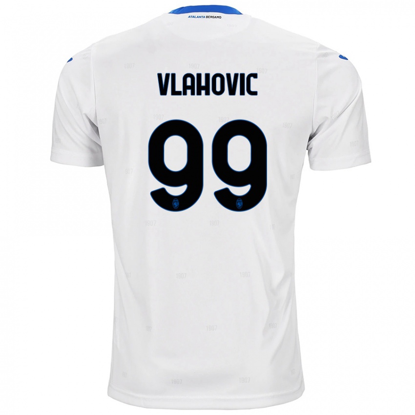 Criança Camisola Vanja Vlahovic #99 Branco Alternativa 2024/25 Camisa