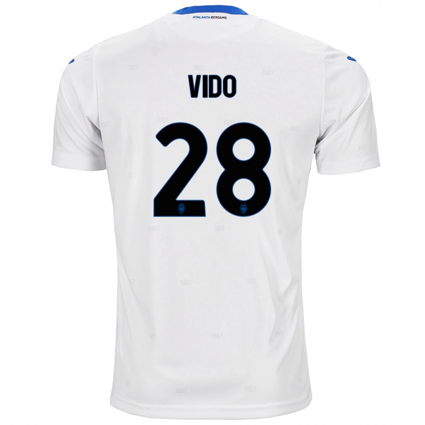 Criança Camisola Luca Vido #28 Branco Alternativa 2024/25 Camisa