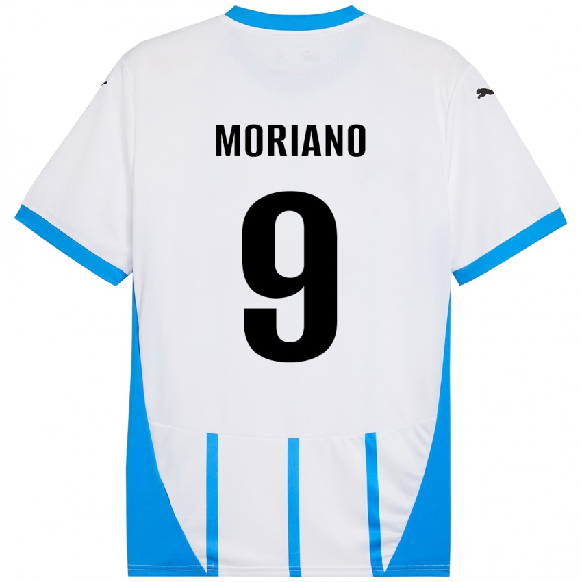 Criança Camisola Andrea Moriano #9 Azul Branco Alternativa 2024/25 Camisa