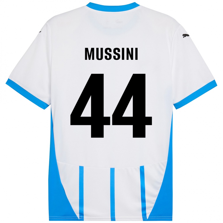 Criança Camisola Andrea Mussini #44 Azul Branco Alternativa 2024/25 Camisa