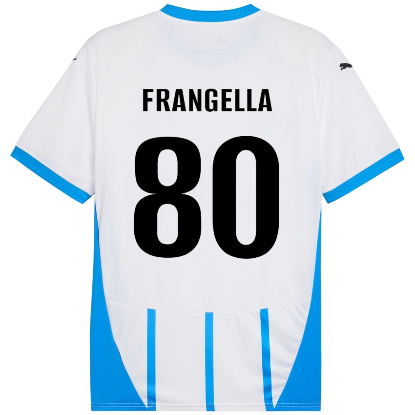 Criança Camisola Christian Frangella #80 Azul Branco Alternativa 2024/25 Camisa