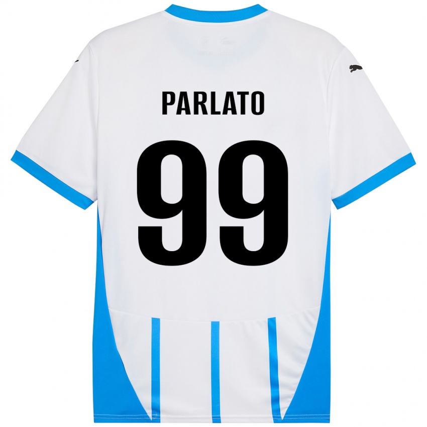 Criança Camisola Claudio Parlato #99 Azul Branco Alternativa 2024/25 Camisa