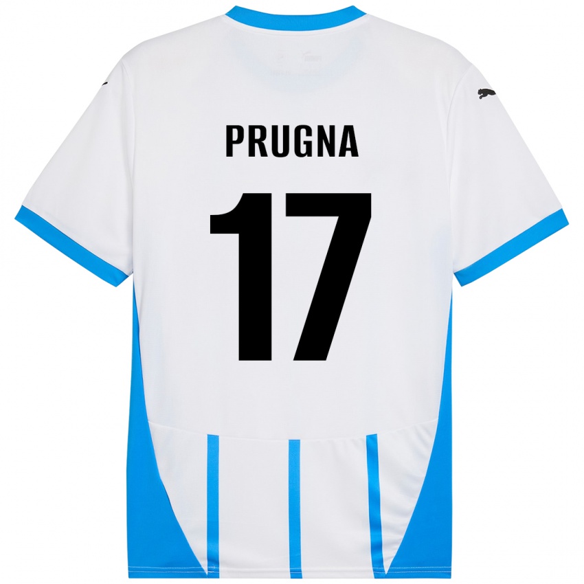 Criança Camisola Cecilia Prugna #17 Azul Branco Alternativa 2024/25 Camisa