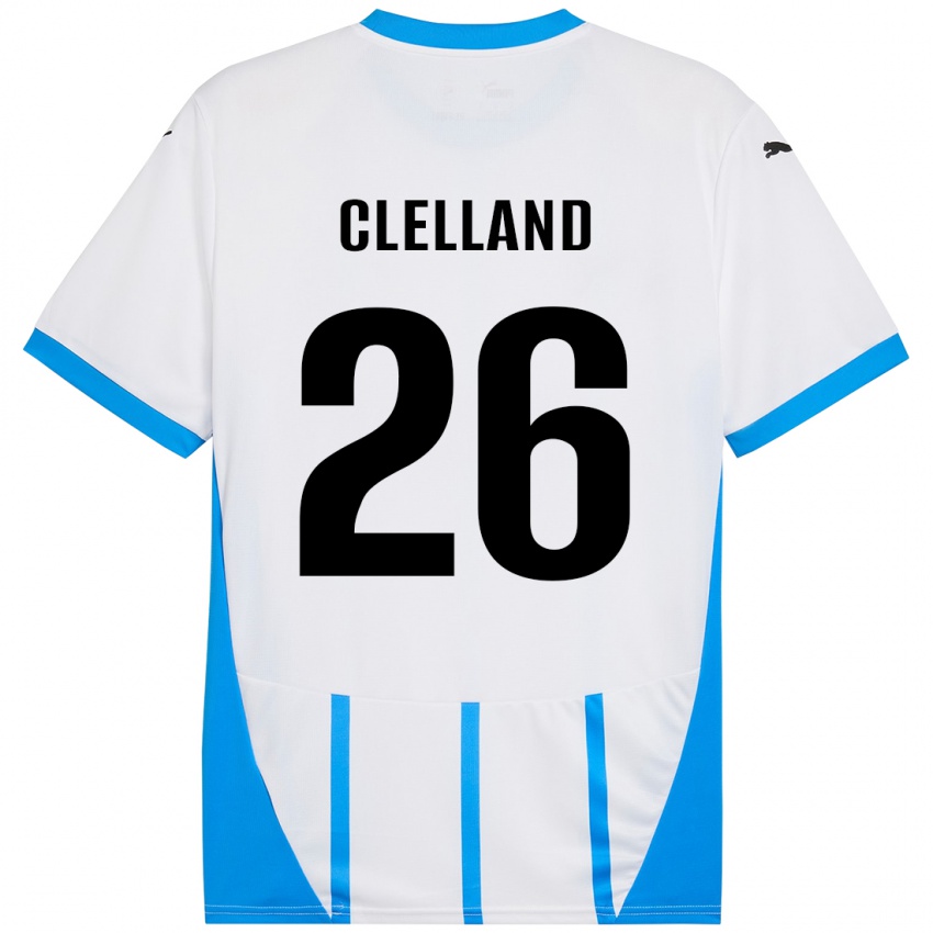 Criança Camisola Lana Clelland #26 Azul Branco Alternativa 2024/25 Camisa