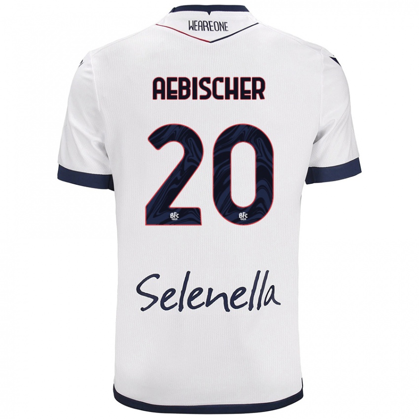 Criança Camisola Michel Aebischer #20 Azul Real Branco Alternativa 2024/25 Camisa