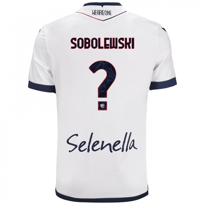 Criança Camisola Konrad Sobolewski #0 Azul Real Branco Alternativa 2024/25 Camisa