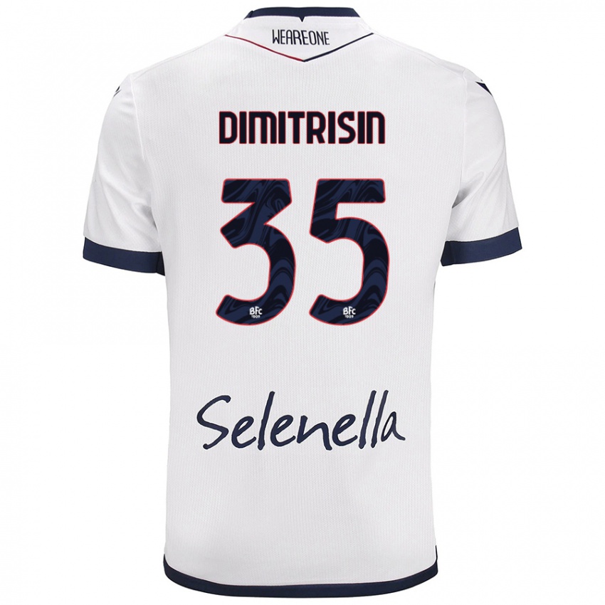 Criança Camisola Danila Dimitrișin #35 Azul Real Branco Alternativa 2024/25 Camisa