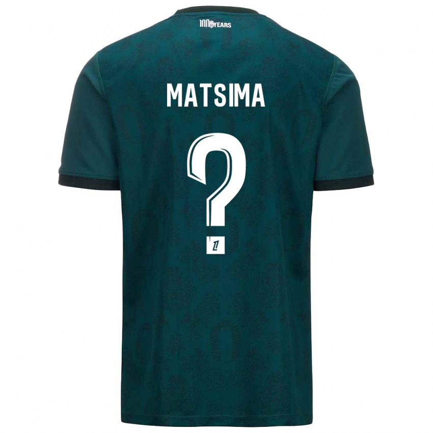 Criança Camisola Chrislain Matsima #0 Verde Escuro Alternativa 2024/25 Camisa