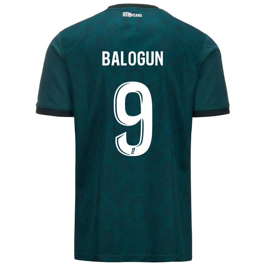 Criança Camisola Folarin Balogun #9 Verde Escuro Alternativa 2024/25 Camisa