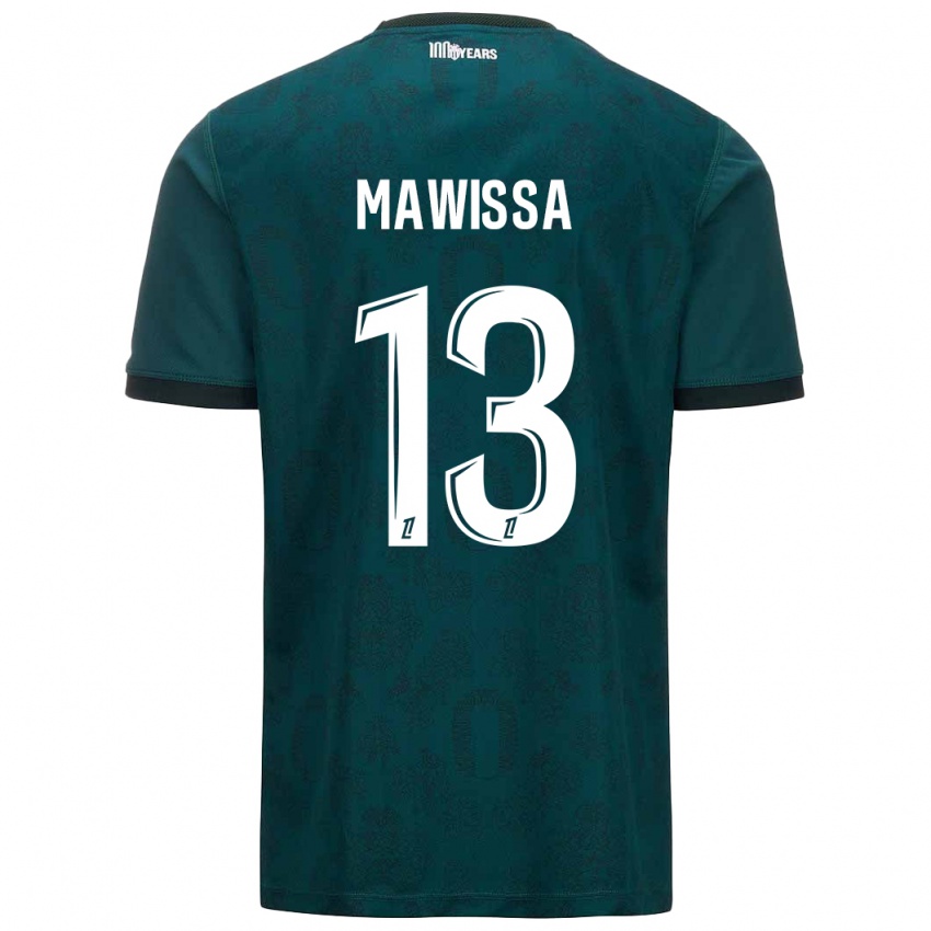 Criança Camisola Christian Mawissa Elebi #13 Verde Escuro Alternativa 2024/25 Camisa